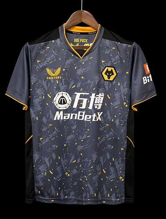 Wolverhampton Camisa Preta 2021/22